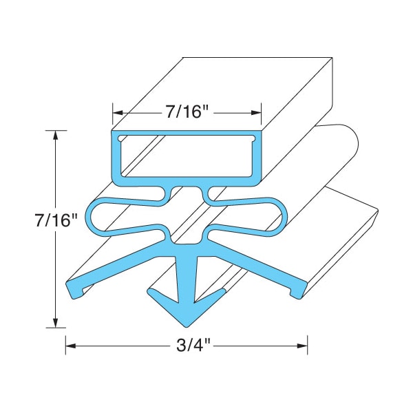 Door Gasket22 3/8 X 31 3/8 For - Part# 703-372